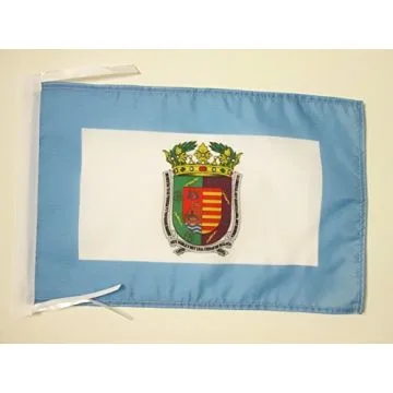 DRAPEAU PROVINCE DE MALAGA 45x30cm - PAVILLON MALAGA EN ANDALOUSIE 30 x 45 cm haute qualité
