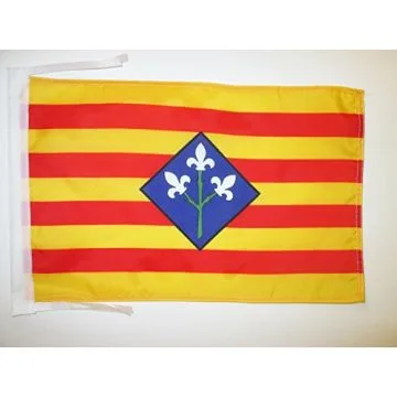 DRAPEAU PROVINCE DE LÉRIDA 45x30cm - PAVILLON LÉRIDA EN CATALOGNE 30 x 45 cm haute qualité
