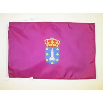 DRAPEAU PROVINCE DE LA COROGNE 45x30cm - PAVILLON LA CORUÑA EN GALICE 30 x 45 cm haute qualité