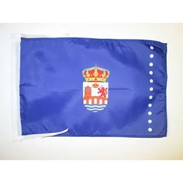 DRAPEAU PROVINCE D\'ORENSE 45x30cm - PAVILLON ORENSE EN GALICE 30 x 45 cm haute qualité