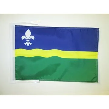 DRAPEAU PROVINCE DE FLEVOLAND 45x30cm - PAVILLON FLEVOLAND AUX PAYS-BAS 30 x 45 cm haute qualité