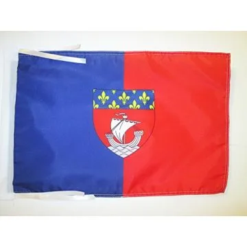 DRAPEAU DÉPARTEMENT DE PARIS 45x30cm - PAVILLON SEINE 30 x 45 cm haute qualité