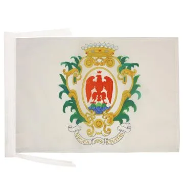 DRAPEAU VILLE DE NICE 45x30cm - PAVILLON DE NICE 30 x 45 cm haute qualité