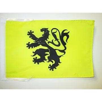 DRAPEAU PAYS DE LÉON 45x30cm - PAVILLON LÉONAIS EN BRO LEON 30 x 45 cm haute qualité