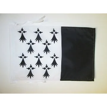 DRAPEAU PAYS RENNAIS 45x30cm - PAVILLON BRO ROAZHON RENNES EN BRETAGNE 30 x 45 cm haute qualité