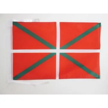 DRAPEAU PAYS-BASQUE EUSKO GUDAROSTEA 45x30cm - PAVILLON ARMÉE BASQUE 30 x 45 cm haute qualité