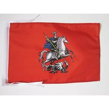 DRAPEAU MOSCOU 45x30cm - PAVILLON MOSCOVITE - RUSSIE 30 x 45 cm haute qualité