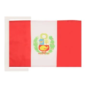 DRAPEAU PÉROU 45x30cm - PAVILLON PÉRUVIEN 30 x 45 cm haute qualité