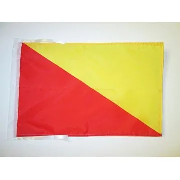 DRAPEAU PALERME 45x30cm - PAVILLON PALERMO EN SICILE 30 x 45 cm haute qualité