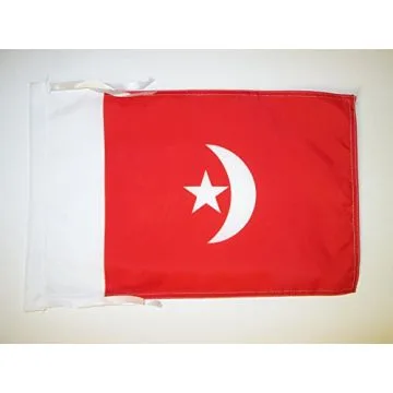 DRAPEAU OUMM AL QAÏWAÏN 45x30cm - PAVILLON UMM AL-QAIWAIN AUX ÉMIRATS ARABES UNIS 30 x 45 cm haute qualité