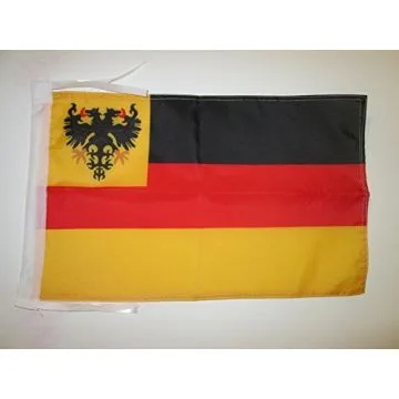 DRAPEAU ALLEMAGNE 1848-1852 45x30cm - PAVILLON PAVILLON DE GUERRE DE LA REICHSFLOTTE 30 x 45 cm haute qualité