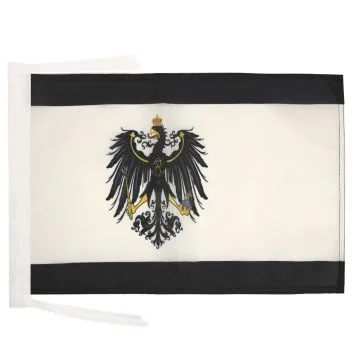 DRAPEAU ROYAUME DE PRUSSE 1701-1918 45x30cm - PAVILLON PRUSSIEN 30 x 45 cm haute qualité