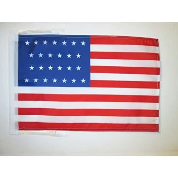 DRAPEAU ETATS-UNIS 1837-1845 26 ÉTOILES 45x30cm - PAVILLON AMÉRICAIN ANCIEN 30 x 45 cm haute qualité