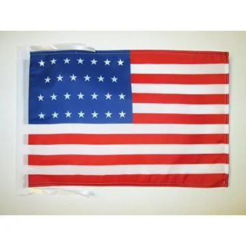 DRAPEAU ETATS-UNIS 1845-1846 27 ÉTOILES 45x30cm - PAVILLON AMÉRICAIN ANCIEN 30 x 45 cm haute qualité
