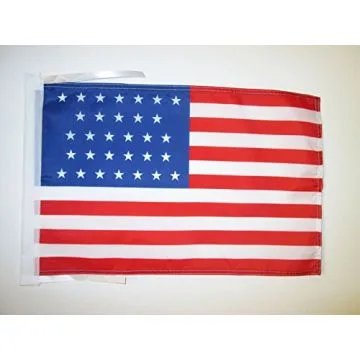 DRAPEAU ETATS-UNIS 1851-1858 31 ÉTOILES 45x30cm - PAVILLON AMÉRICAIN ANCIEN 30 x 45 cm haute qualité
