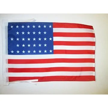 DRAPEAU ETATS-UNIS 1865-1867 36 ÉTOILES 45x30cm - PAVILLON AMÉRICAIN ANCIEN 30 x 45 cm haute qualité