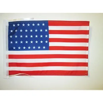 DRAPEAU ETATS-UNIS 1877-1890 38 ÉTOILES 45x30cm - PAVILLON AMÉRICAIN ANCIEN 30 x 45 cm haute qualité