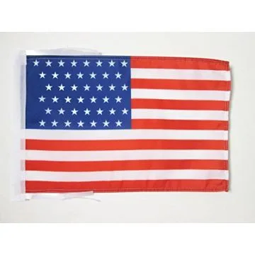 DRAPEAU ETATS-UNIS 1890-1891 43 ÉTOILES 45x30cm - PAVILLON AMÉRICAIN ANCIEN 30 x 45 cm haute qualité