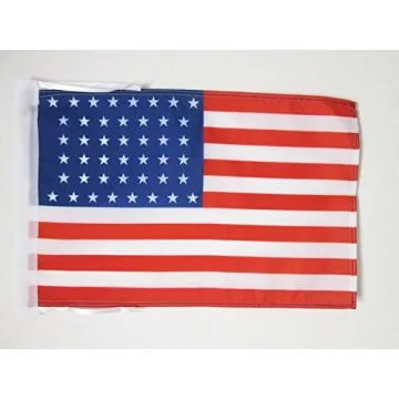 DRAPEAU ETATS-UNIS 1891-1896 44 ÉTOILES 45x30cm - PAVILLON AMÉRICAIN ANCIEN 30 x 45 cm haute qualité