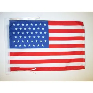 DRAPEAU ETATS-UNIS 1896-1908 45 ÉTOILES 45x30cm - PAVILLON AMÉRICAIN ANCIEN 30 x 45 cm haute qualité