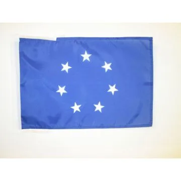 DRAPEAU ENSEIGNE NAVALE ETATS CONFÉDÉRÉS 1861-1863 45x30cm - PAVILLON CONFÉDÉRATION 30 x 45 cm haute qualité