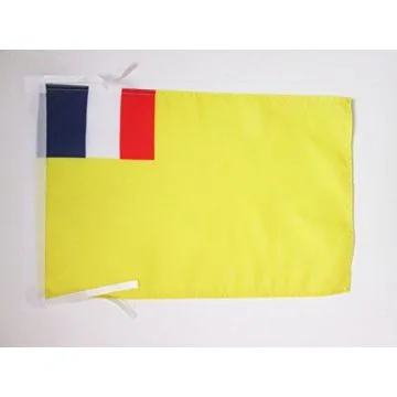 DRAPEAU INDOCHINE FRANÇAISE 1887-1954 45x30cm - PAVILLON DE L\'UNION INDOCHINOISE 30 x 45 cm haute qualité