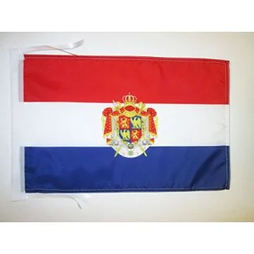 DRAPEAU ROYAUME DE HOLLANDE 1806-1810 45x30cm - PAVILLON HOLLANDAIS DE NAPOLÉON 30 x 45 cm haute qualité