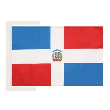 DRAPEAU RÉPUBLIQUE DOMINICAINE 45x30cm - PAVILLON DOMINICAIN 30 x 45 cm haute qualité