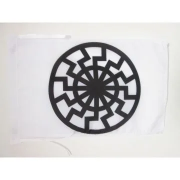 DRAPEAU SOLEIL NOIR 45x30cm - PAVILLON DU SCHWARZE SONNE 30 x 45 cm haute qualité