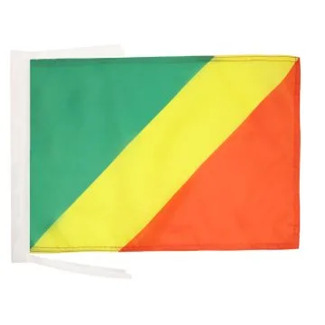DRAPEAU RÉPUBLIQUE DU CONGO 45x30cm - PAVILLON CONGOLAIS 30 x 45 cm haute qualité