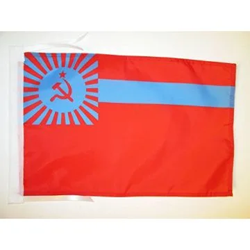 DRAPEAU RÉPUBLIQUE SOCIALISTE SOVIÉTIQUE DE GÉORGIE 1921-1991 45x30cm - PAVILLON DE LA RSSG D\'URSS 30 x 45 cm haute qualité