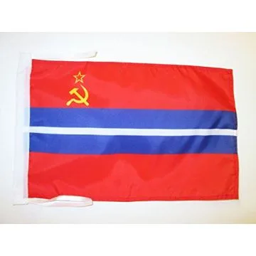 DRAPEAU RÉPUBLIQUE SOCIALISTE SOVIÉTIQUE KIRGHIZE 1936-1991 45x30cm - PAVILLON DE LA RSS DU KIRGHIZISTAN EN URSS 30 x 45 cm haute qualité
