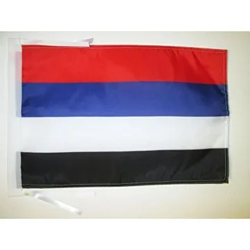 DRAPEAU AMÉRINDIENS DE COLOMBIE 45x30cm - PAVILLON DES INDIENS COLOMBIENS 30 x 45 cm haute qualité