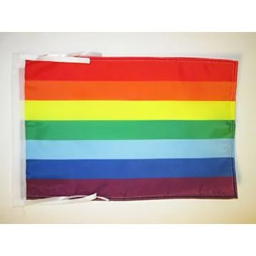 DRAPEAU QUECHUAS DE BOLIVIE ET DU PÉROU 45x30cm - PAVILLON AMÉRINDIEN KICHUAS 30 x 45 cm haute qualité