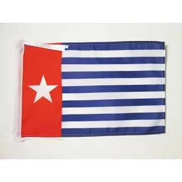 DRAPEAU ABORIGÈNES DE LA NOUVELLE-GUINÉE OCCIDENTALE 45x30cm - PAVILLON DES PAPOUS 30 x 45 cm haute qualité