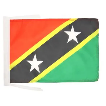 DRAPEAU SAINT KITTS ET NEVIS 45x30cm - PAVILLON KITTITIEN-NEVICIEN 30 x 45 cm haute qualité