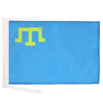 DRAPEAU TATARS DE CRIMÉE 45x30cm - PAVILLON TATAR 30 x 45 cm haute qualité