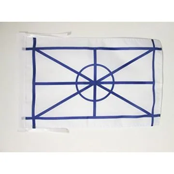 DRAPEAU AROUMAINS DES BALKANS 45x30cm - PAVILLON DES ARMÍNI 30 x 45 cm haute qualité