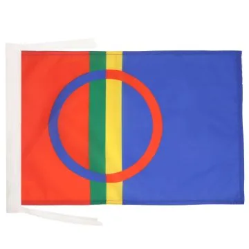 DRAPEAU SAMIS DE LAPONIE 45x30cm - PAVILLON SAAMI 30 x 45 cm haute qualité