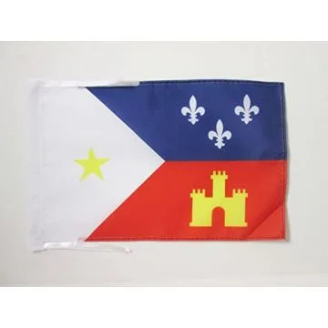 DRAPEAU CAJUNS DE LOUISIANE 45x30cm - PAVILLON DES CADIENS 30 x 45 cm haute qualité
