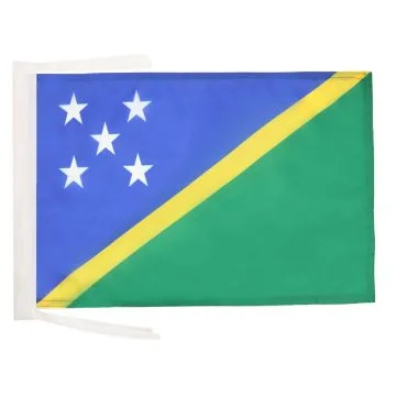 DRAPEAU SALOMON 45x30cm - PAVILLON SALOMONAIS - ÎLES SALOMON 30 x 45 cm haute qualité