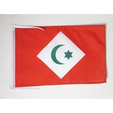 DRAPEAU RIF INDÉPENDANTISTE AU MAROC 45x30cm - PAVILLON DU RIF 30 x 45 cm haute qualité