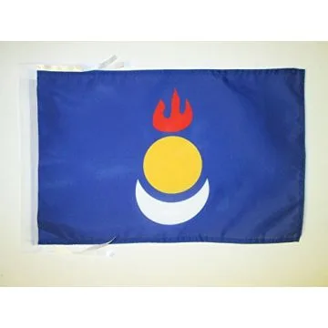 DRAPEAU MONGOLIE-INTÉRIEURE EN CHINE 45x30cm - PAVILLON MONGOLE 30 x 45 cm haute qualité