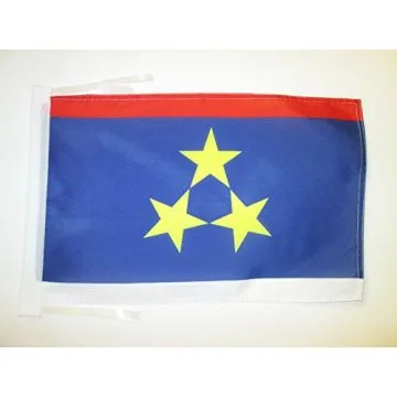 DRAPEAU PROVINCE AUTONOME DE VOÏVODINE EN SERBIE 45x30cm - PAVILLON SERBE 30 x 45 cm haute qualité