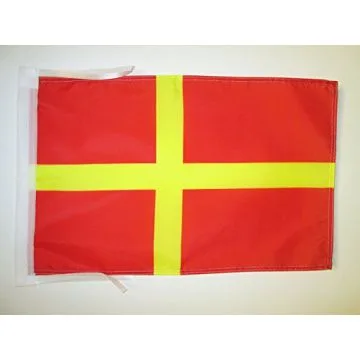 DRAPEAU SCANIE INDÉPENDANTISTE EN SUÈDE 45x30cm - PAVILLON DU COMTÉ DE SKÅNE 30 x 45 cm haute qualité