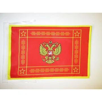 DRAPEAU FORCES ARMÉES DE LA FÉDÉRATION DE RUSSIE 45x30cm - PAVILLON DE L\'ARMÉE RUSSE 30 x 45 cm haute qualité