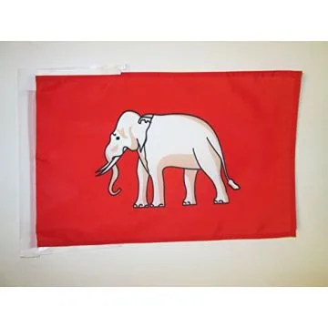 DRAPEAU ROYAUME DU SIAM 1350-1939 45x30cm - PAVILLON DE LA THAÏLANDE 30 x 45 cm haute qualité