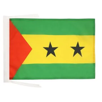 DRAPEAU SAO TOMÉ 45x30cm - PAVILLON SANTOMÉEN 30 x 45 cm haute qualité