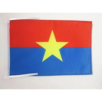 DRAPEAU FRONT NATIONAL DE LIBÉRATION DU SUD VIÊT NAM 45x30cm - PAVILLON DU VIET-CONG 30 x 45 cm haute qualité