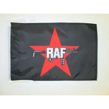DRAPEAU FRACTION ARMÉE ROUGE 45x30cm - PAVILLON BANDE À BAADER - RAF 30 x 45 cm haute qualité